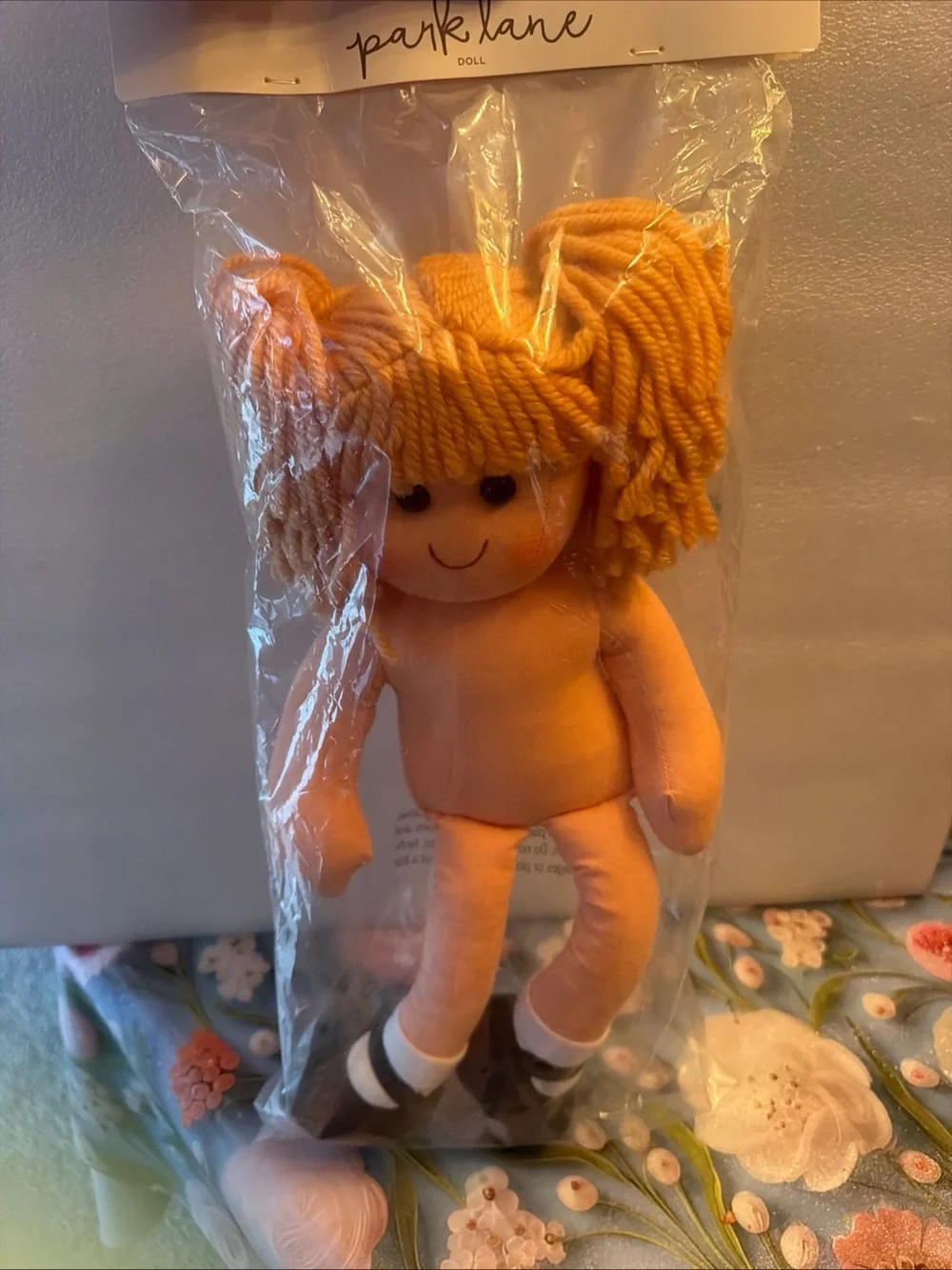 Parklane Fabric Doll Caucasian golden blonde hair 14 inch high new in package